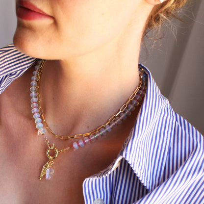 Necklace /  Mirage Stone Candy Fish Pendant