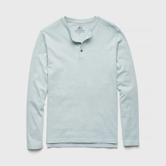 Sean Sueded Jersey Henley / Green Heather