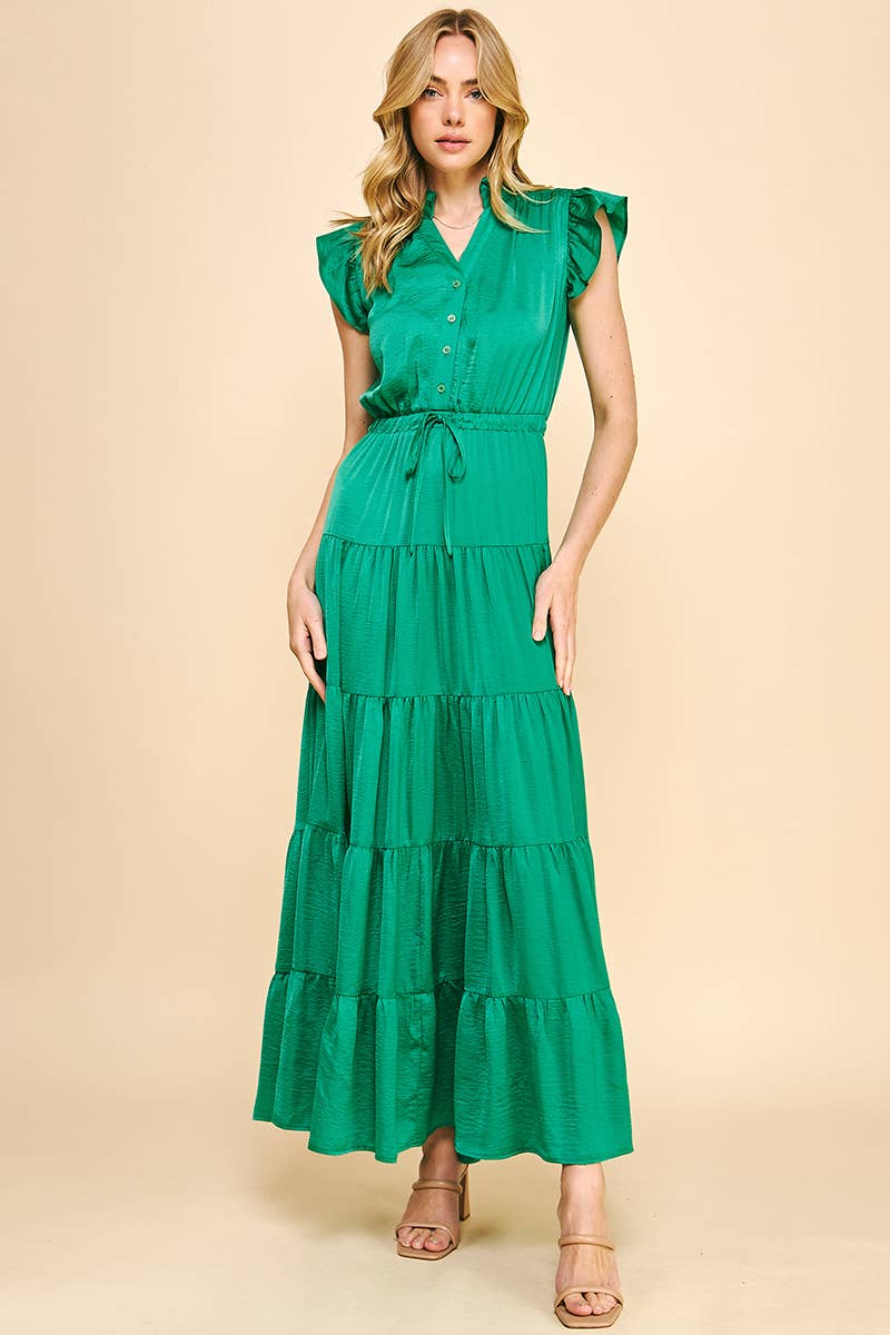 Silky Tiered Maxi