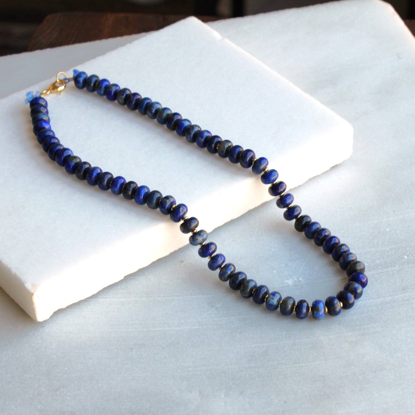 Necklace / Midnight Skies Lapis 18 inch