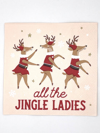 Cocktail Napkins - All The Jingle Ladies