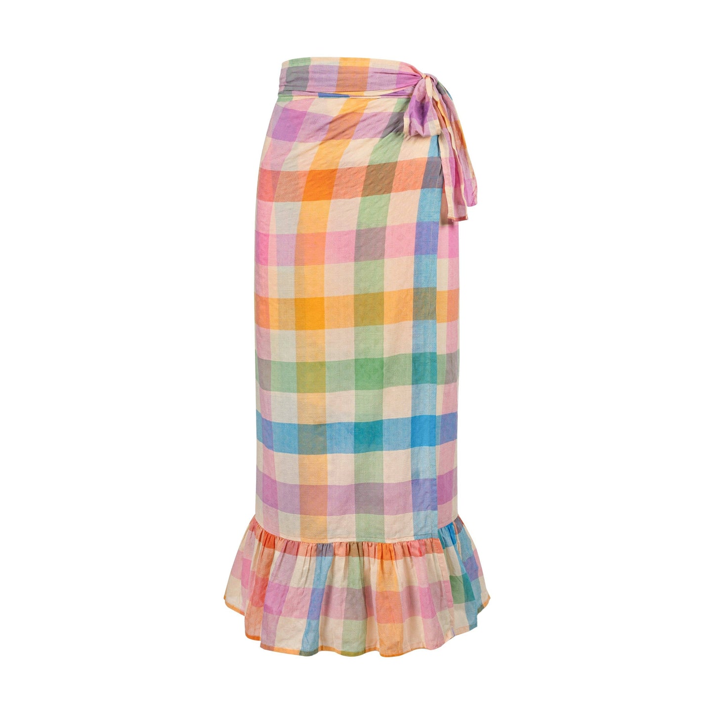Sarong / Rainbow Plaid Vienna / One Size