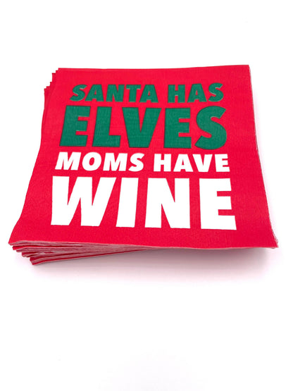 Cocktail Napkins / Moms Have Wine