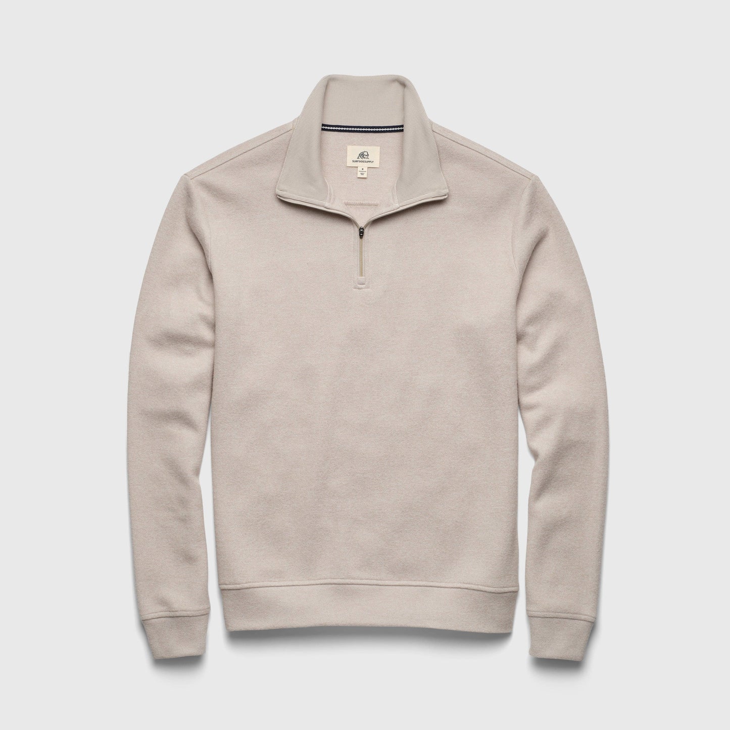 Quarter Zip / Bobby Cashmist Fleece / Taupe Grey Heather