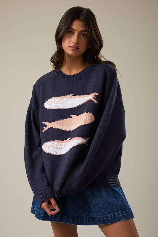 Sweater /  Three Sardines / Navy