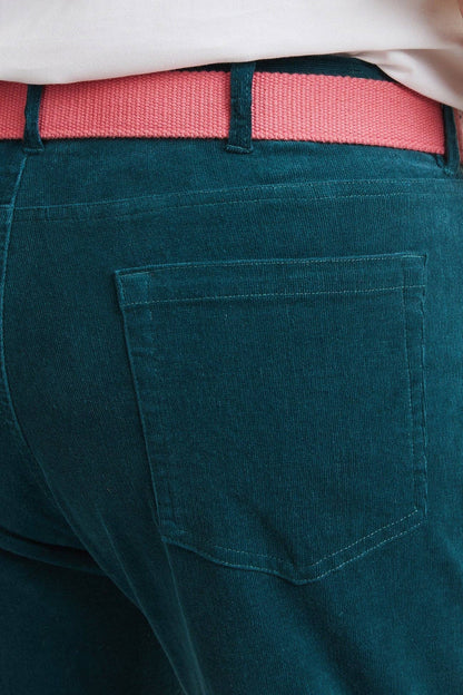 Castaway / The Wayfarer 5-Pocket Pinwale Corduroy Pant / Hunter Green