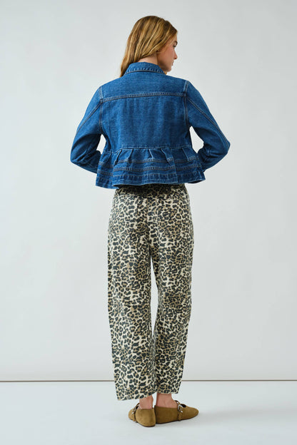Peplum Denim Jacket