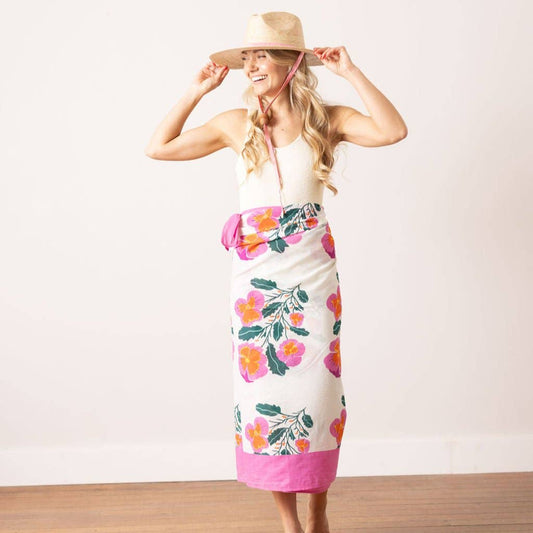 Sarong / Pink Flower
