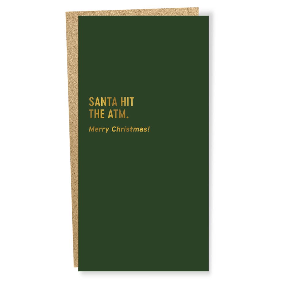 Greeting Card - Santa ATM (Money Holder)