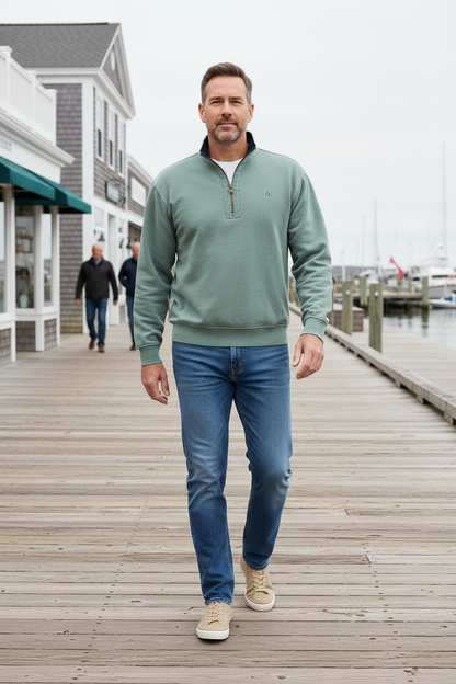 Tops / Breakwater 1/4 Zip / Sage
