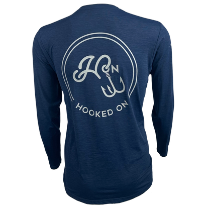 Hooked On x Anetik Tech Shirt Navy