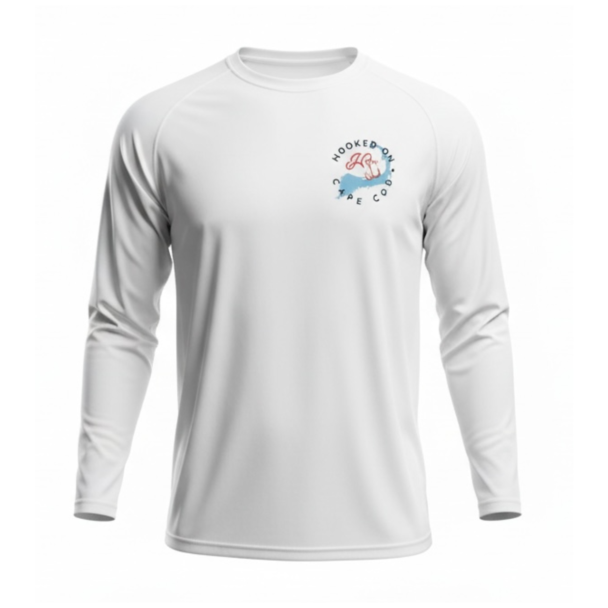 Hooked On Cape Cod UPF 50+ Performance Top / White