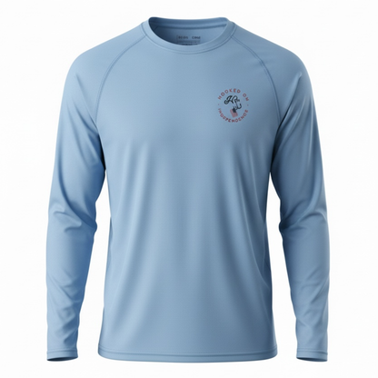Hooked On UPF 50 Performance Top Blue Mist