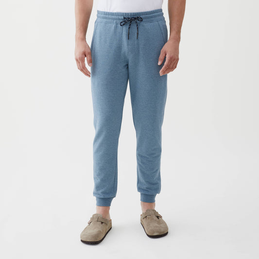 Men's Soft Fleece Jogger - Washed Blue